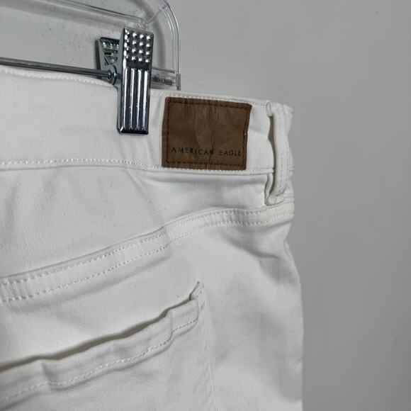 American Eagle Hi-Rise Jegging Women’s Size 24 Short White Next Level Stretch - Picture 8 of 15